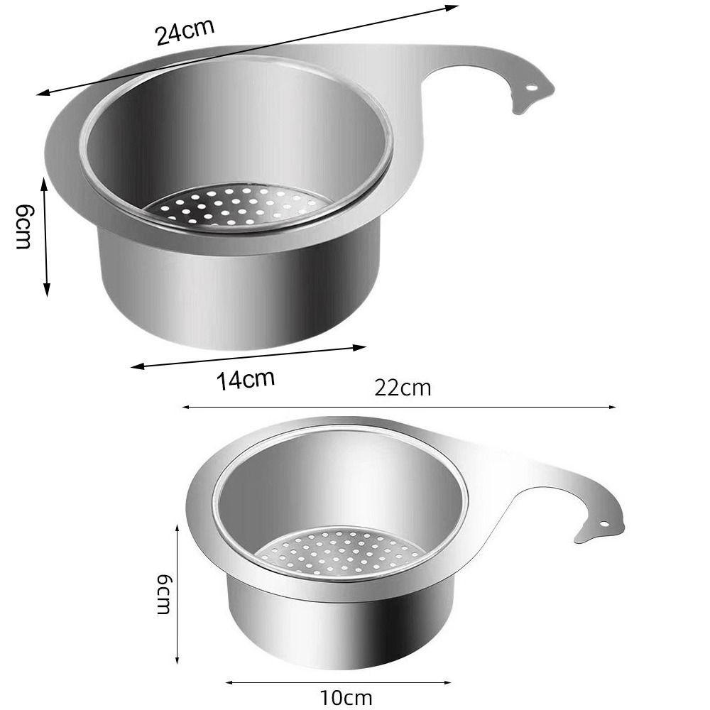 Draining Basket for Sink Multifunctional Swan Drain Strainer Basket Faucet Hanging Fruits Strainer Colander Home Basin Organizer