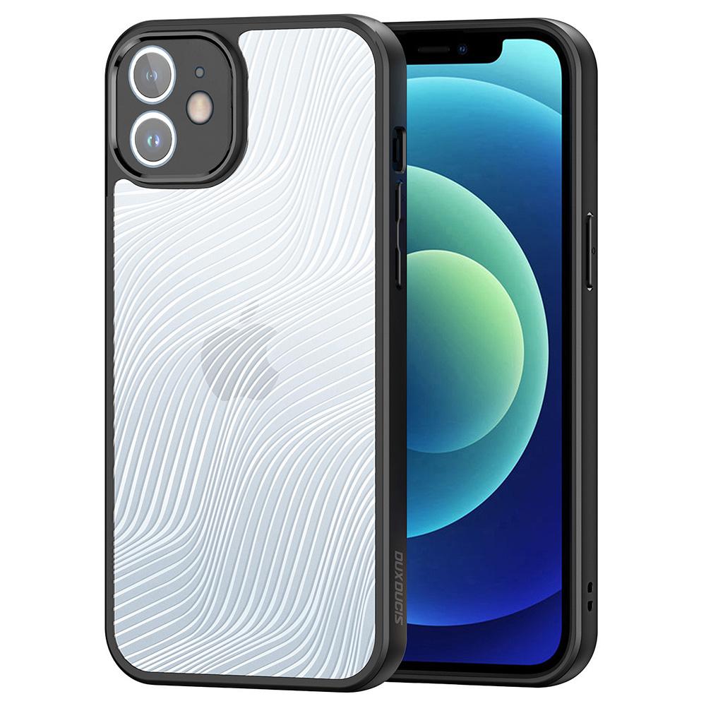 

DUX DUCIS Aimo Series for iPhone 12 Frosted Phone Case TPU+PC Anti-Scratch Cover (REACH Certification) Black