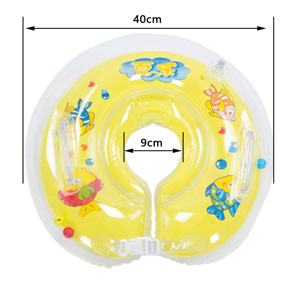 018 Months Baby Adjustable Safety Swimming Ring Cute Infant Baby