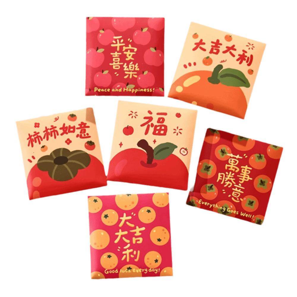 6pcs/set Horse Zodiac Luck Money Bag Cartoon Cash Packets 2026 New Year Gift Bag  Spring Festival