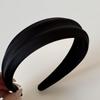 Elegant Embossed Satin Headband: Versatile Wide-Edge Hair Accessory for a High-End Feel