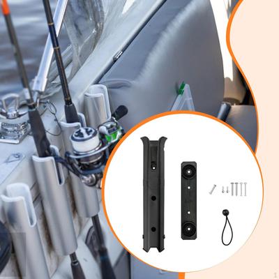 Fishing Rod Holder Bracket Convenient Sturdy Tube Rack Organizer with Mounting Screws