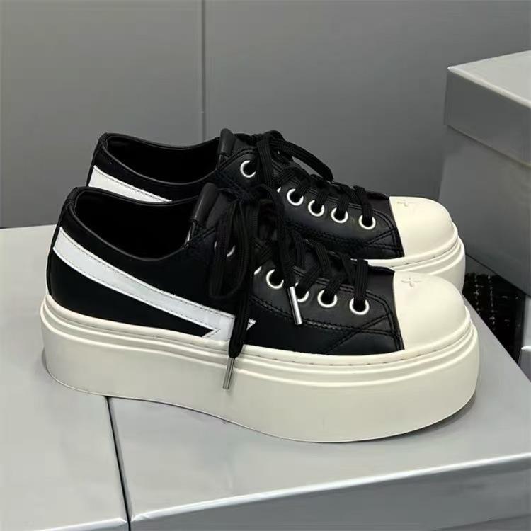 ~ Thick-soled meteor cross flower sneakers retro small dirty shoes dirty and damaged canvas shoes new women's shoes