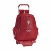 Real Sporting De Gijón-School Backpack with Wheels 905 Real Sporting De Gijón Red