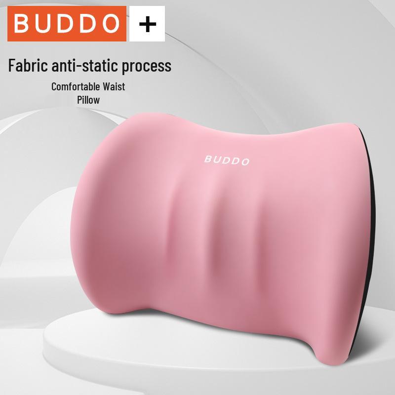 Car Headrest & Lumbar Support Memory Foam Pillow Set for Driver's Seat