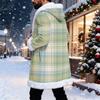Men's Casual Plaid Print Jacket Fall Winter Outerwear for Everyday Wear