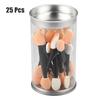 25Pcs Eyeshadow Applicators With Storage Container Disposable Eyeshadow Sponge Brush Double-Sided Eye Makeup Applicators LM