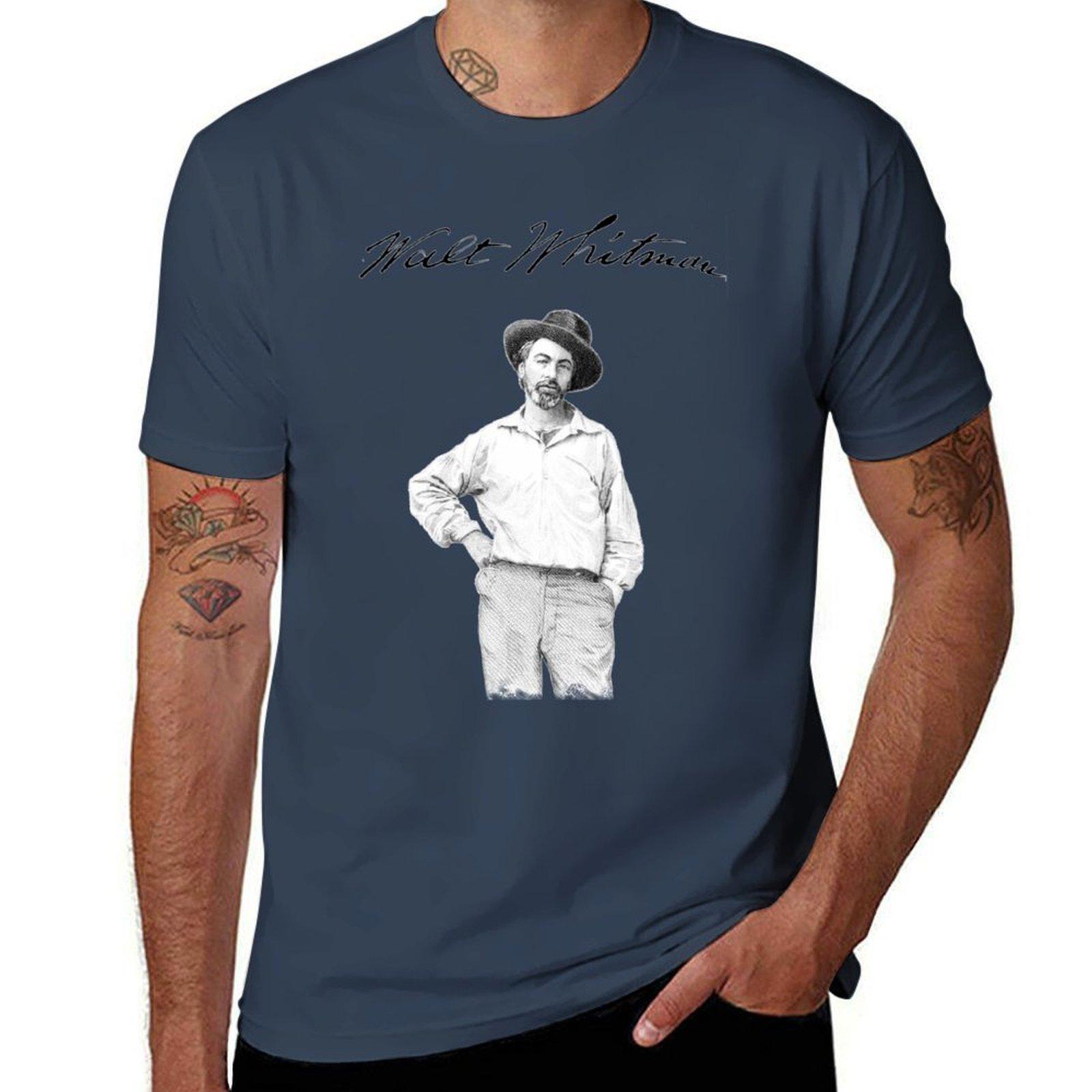 Walt Whitman TShirt Heavy Duty Casual Work Tee S