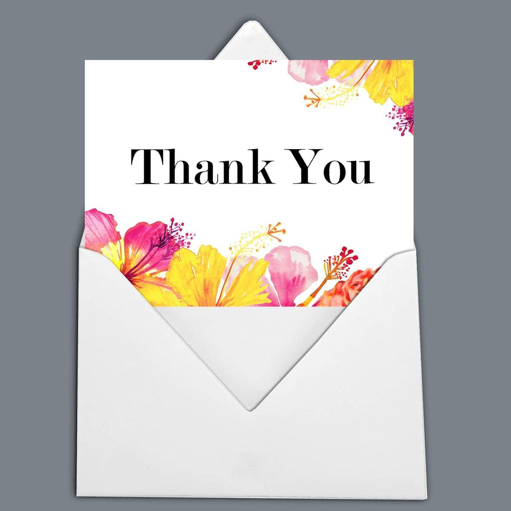 Darling Souvenir Wedding Thank You Card Greeting Cards With White Envelopes - 36