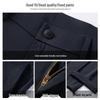 ROMON Men's Ice Silk Stretch Straight Casual Pants