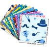 12 Pieces of Striped Father's Day Material Paper Fashion Basic Handbook DIY Background Photo Album Base Material Paper