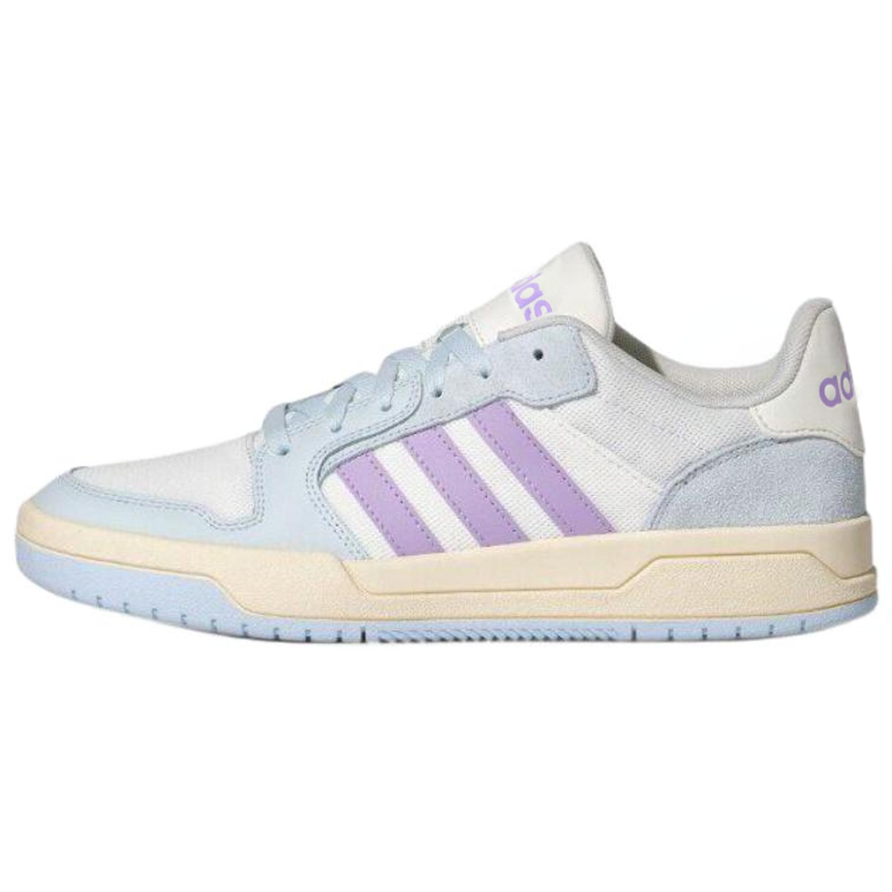 Adidas Entrap Retro Basketball Style Lightweight Comfortable Low-Top Sneakers Unisex sneakers White Blue Purple KH8211 37⅓