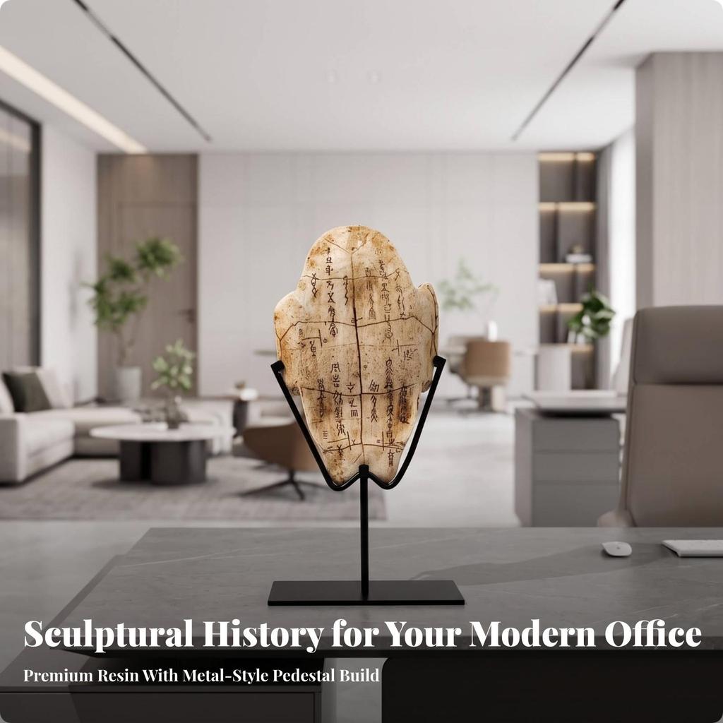 Decor Sculptural Fossil Style Desk Ornament for Art Collectors