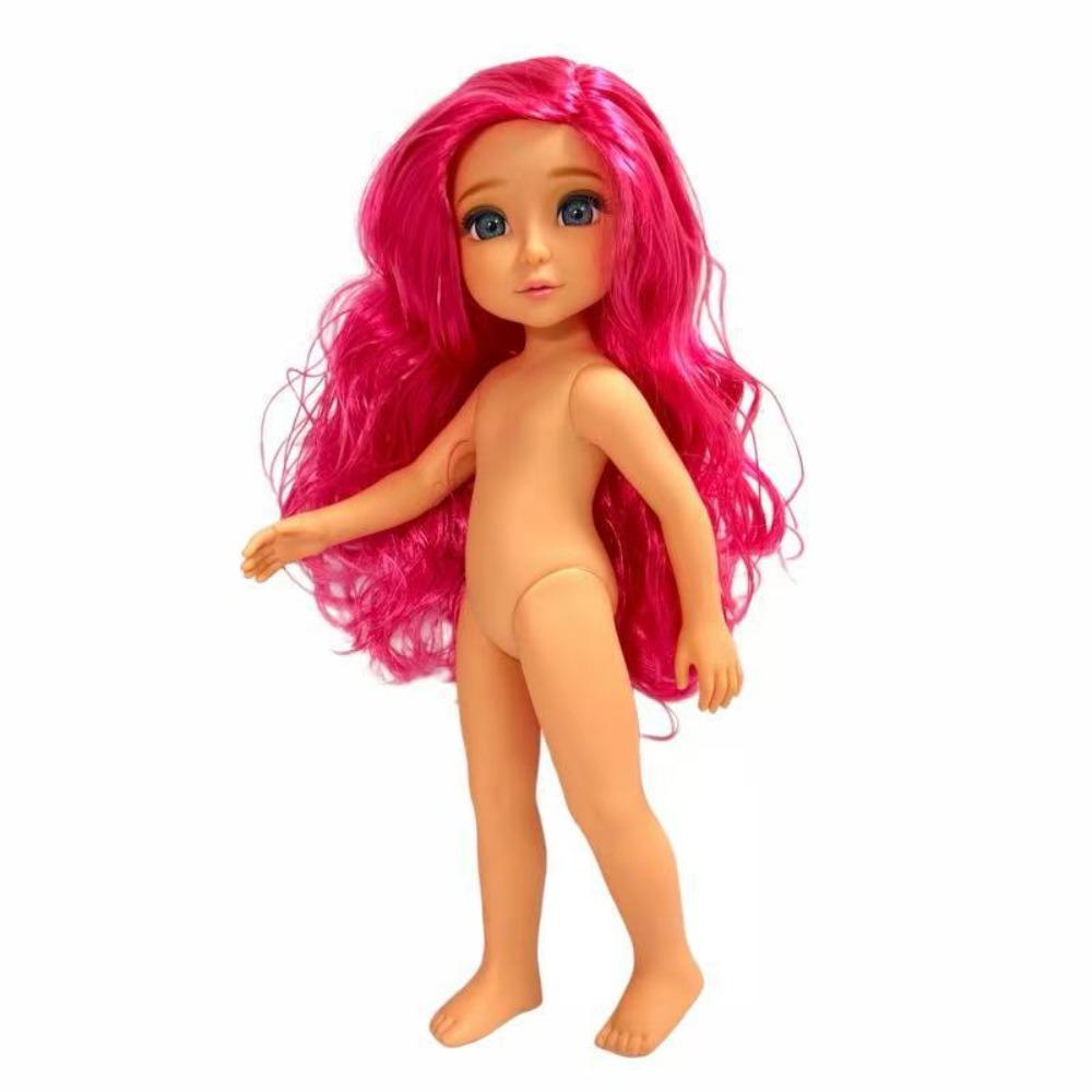 30cm Height Nude Reborn Doll Toy Blonde Hair Humanoid Doll Fashion BJD Girl Doll  DIY Toys