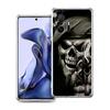 Transparent Phone Case for Xiaomi Mi 14 13 12 11 Ultra 13T 12T 11T Poco X3 NFC F3 F6 Pro 5G Soft TPU Shell Terror Black Skull