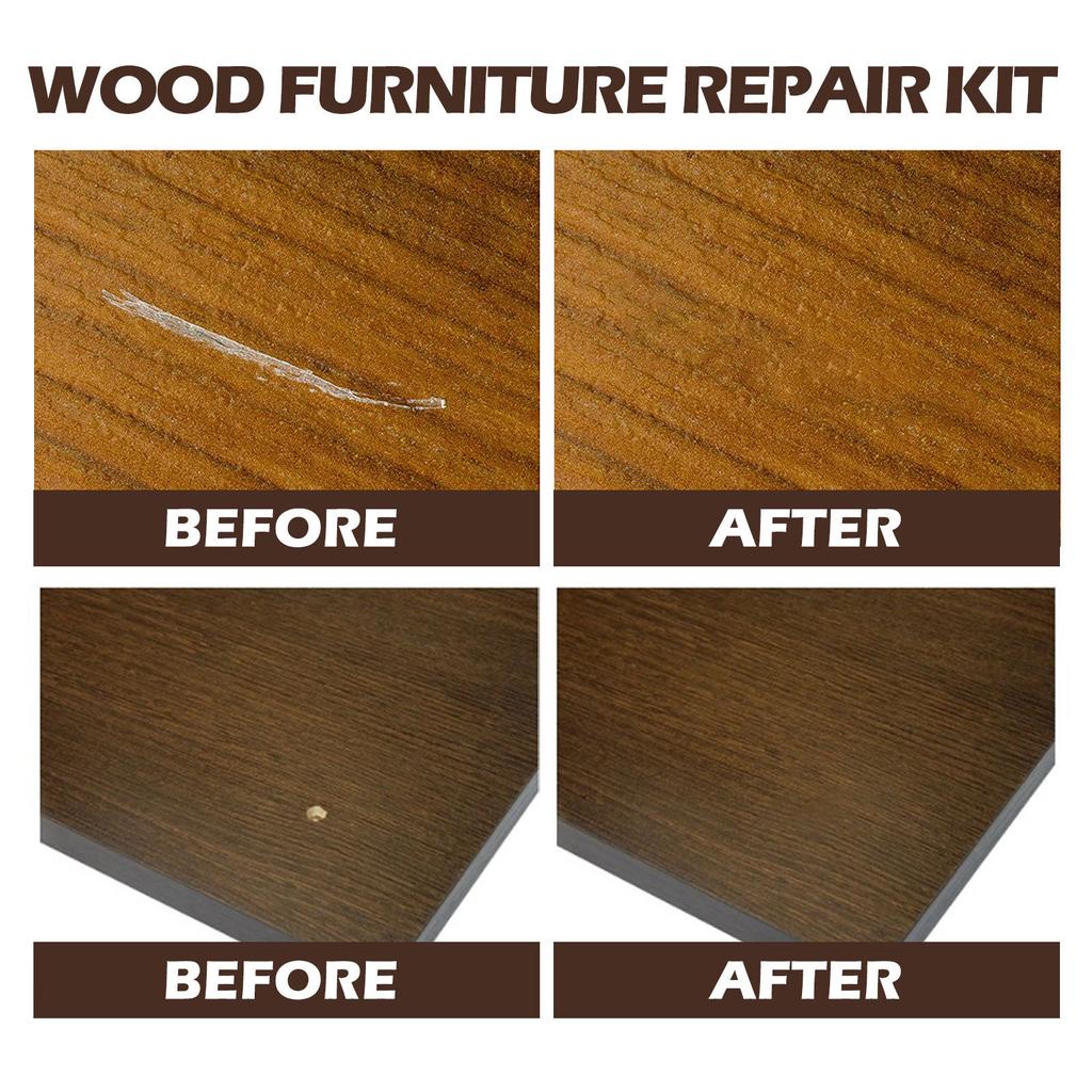 Wood Repair KitsFloor Repair Wood Filler and Touch Up Marker for Wooden Door Floor Table Cabinet Easy To Use