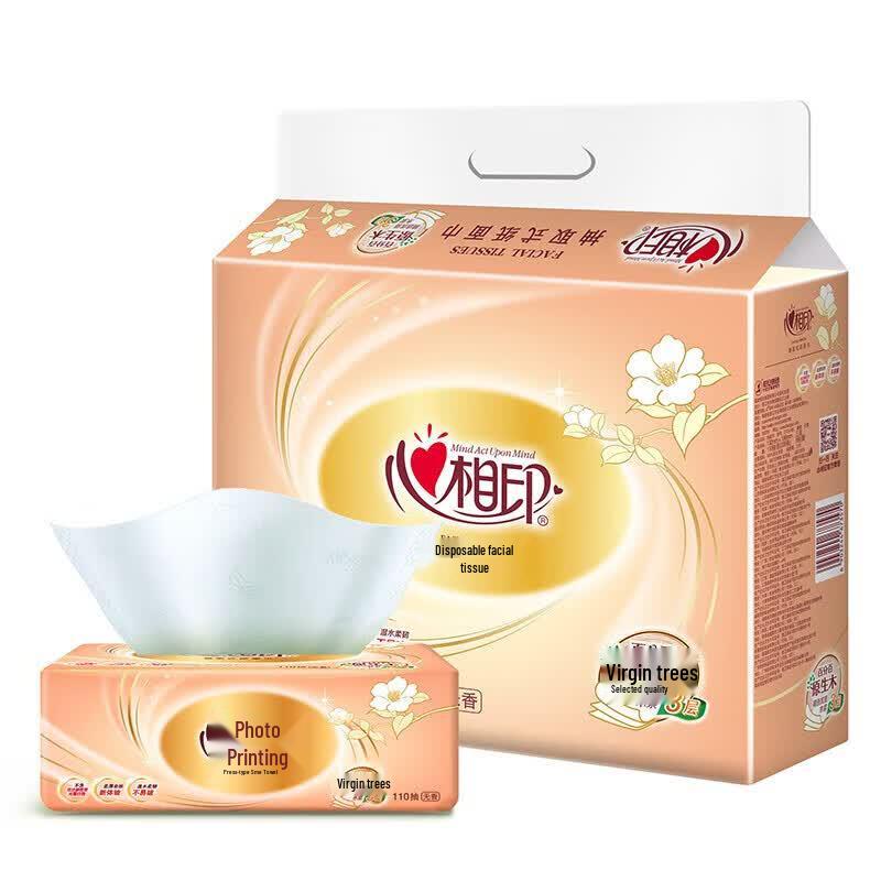 Mind Act Upon Mind 3-Ply Soft Facial Tissues, 16 Packs