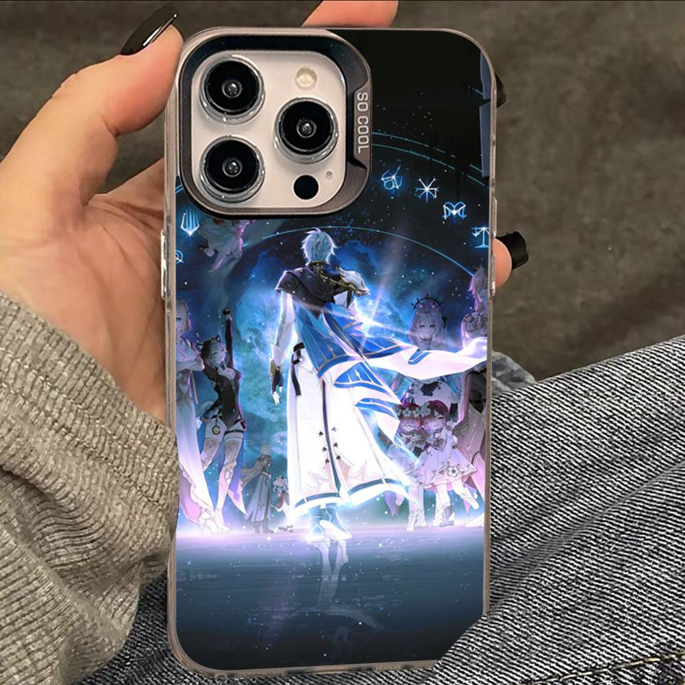 

Горячая игра Honkai Star Rail Фейнон Цветной Серебристый матовый Для iPhone Чехол для телефона 17 16 15 14 13 12 11 Pro Max XR Plus Ударопрочный iPhone 16 e