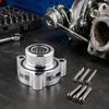 Metal Exhaust Blow Off Valves Adapter Kit with Round Bolt-On Flange, Built-In Sealing Gaskets and 6 Mounting Screws for 1.5L 1.6L 2.0L 2.7L Engine