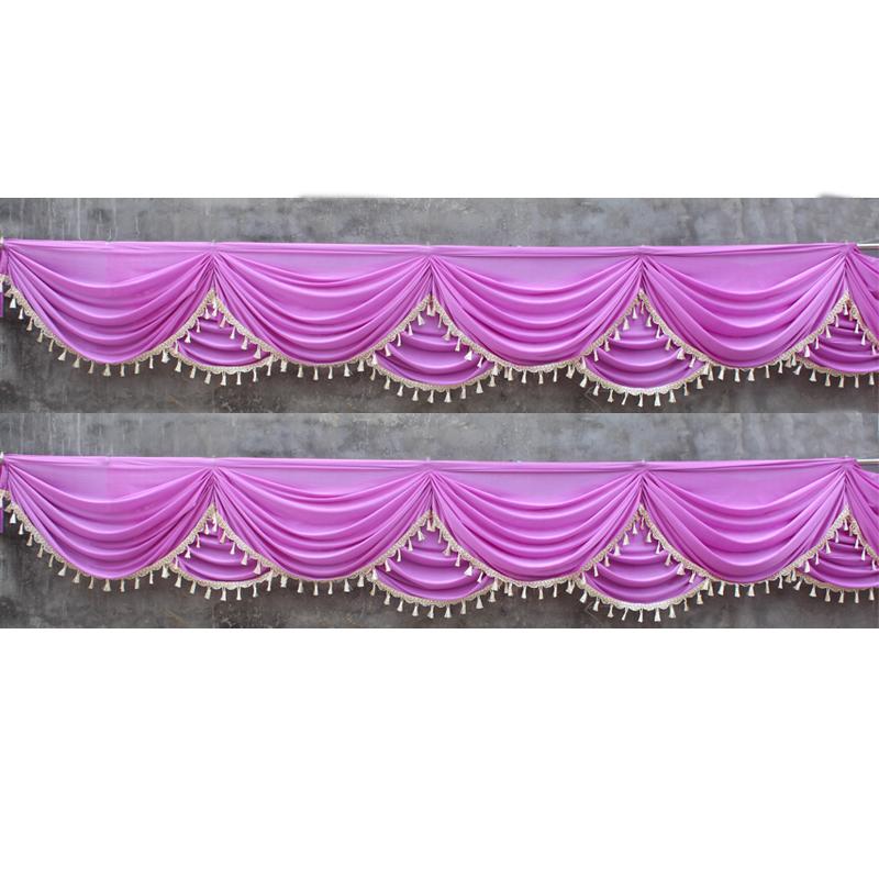 3/6M Faux Silk Swag Drape For Wedding Backdrop Curtain Stage Background Birthday Decoration Xmas Event Party Supplies Wholesale