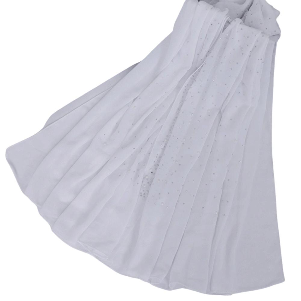 Dustproof Islamic Turban Headband 180*70cm Head Wraps Fashion Beads Shawls  Party Decor