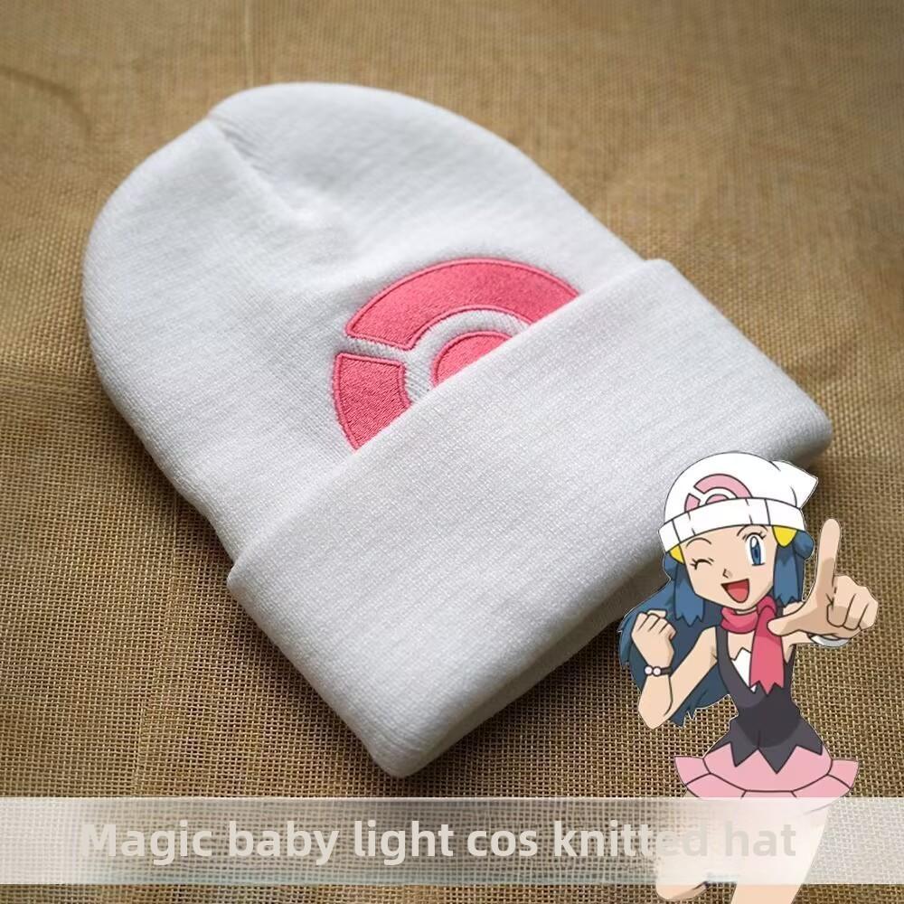 Cartoon Embroidered Dawn Knitted Windproof Hat For Outdoor Enthusiasts