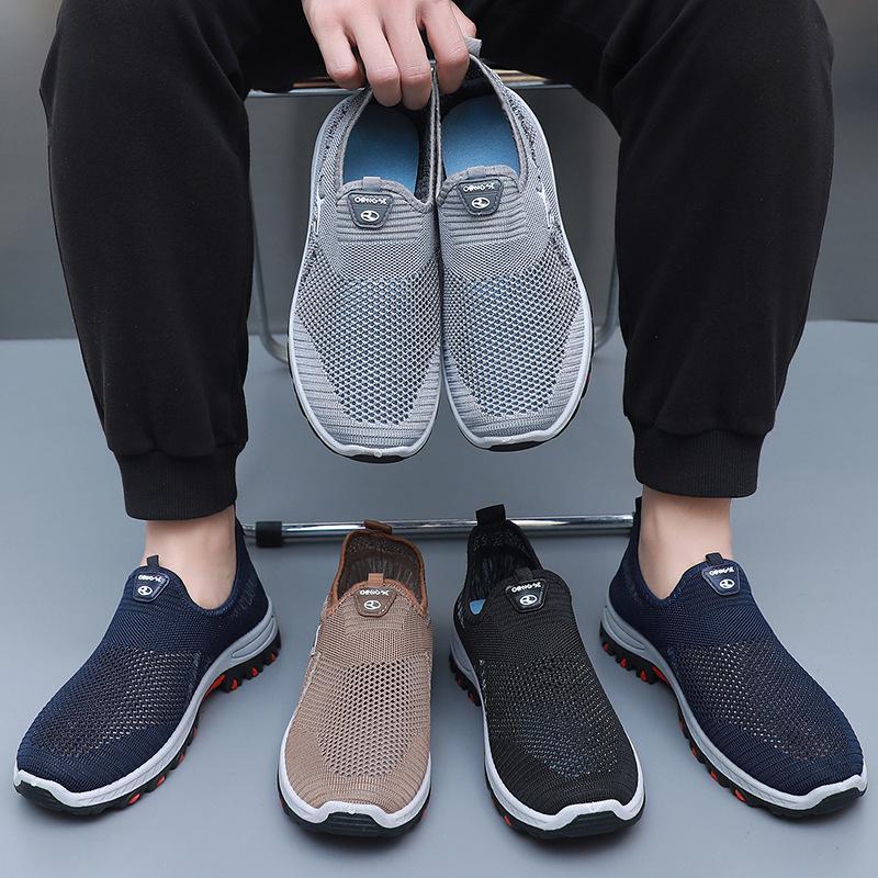 Men Mesh Shoes Lightweight Comfortable Men's Sneakers Slip on Flats Shoes Loafers Summer Spring