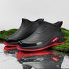 Men's Rain Shoes Fashion Youth Casual Comfort Light Thick Sole Soft Sole Anti Slip Wear-resistant Waterproof Outdoor Rain Boots