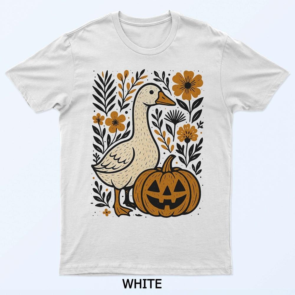 

Винтажная Цветочная Бохо Глупый Гусь Тыква Милая Хэллоуин Осень Футболка M