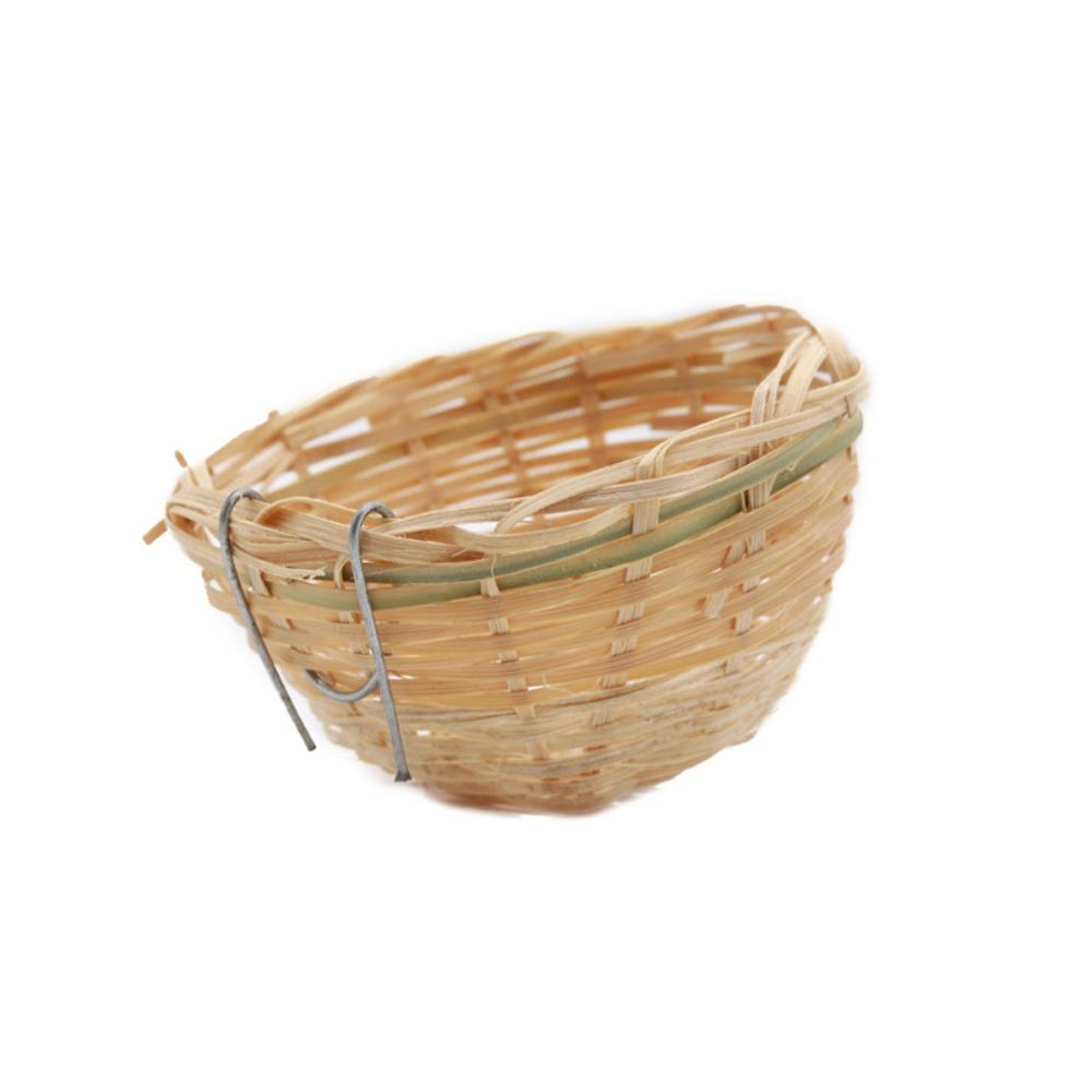 1/2/5Pcs Handmade Bird Rest Cave Cage 4inch Bamboo Breeding House Garden Home Decoration
