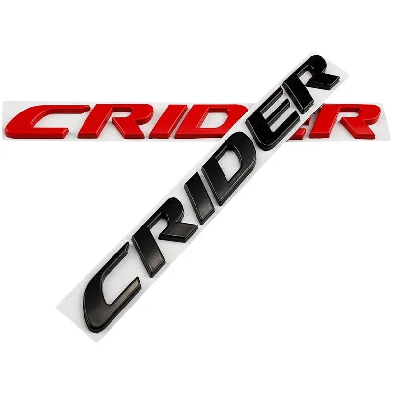 MPC4 Honda CRIDER 3D Metal Car Stickers 20cm Side Fender Badge Styling Logo Emblem Decals Rear Trunk Accessories for 2011 2023 2025 M