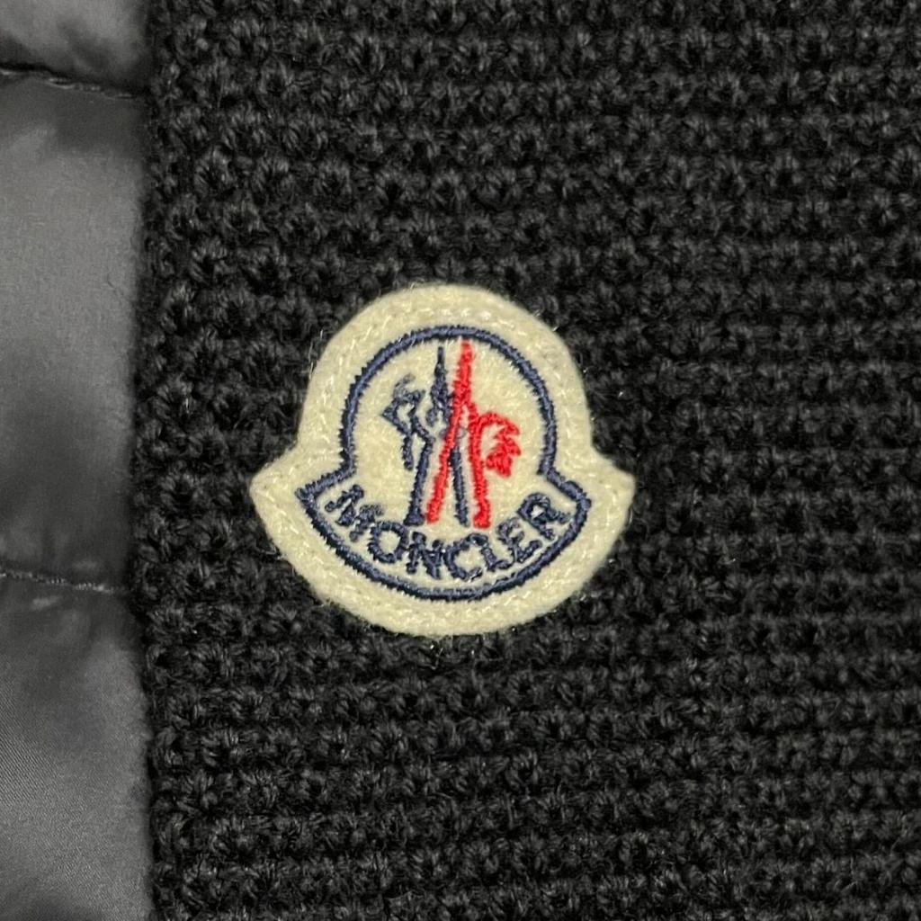 MONCLER Down Cardigan Black Women's Size M Model E2093947480098125