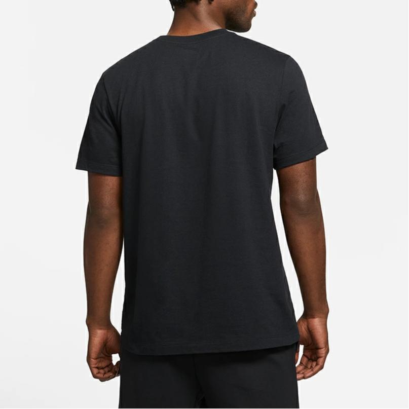 Nike T Shirts Men's Black Crew Neck Moderate Straight Fit BV0627-010