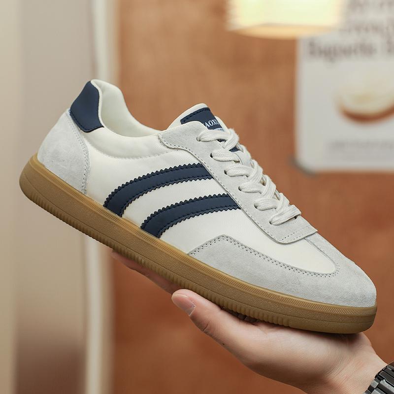 Fashion All-match Skate Shoes Men New Arrival Mens Sneakers Lace-Up Men Comfortable Casual Shoes Leather Flats Men's Walking Footwear