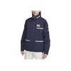 Nike Stehkragen Reißverschlusstasche Logo Langarmjacke Herrenjacke Blau FB7264-410