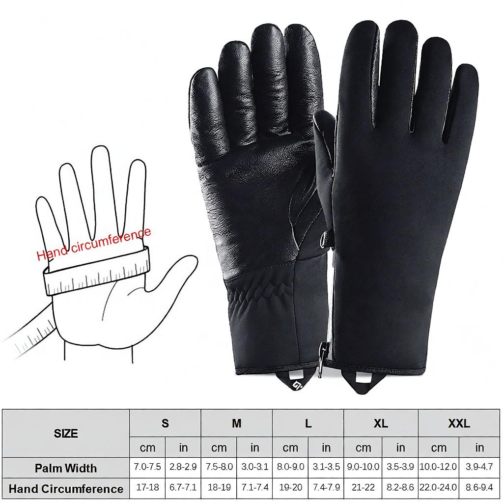 Winter Warm Gloves Men Women Rainproof Gloves Windproof Sports Thermal Gloves with Warm Lining