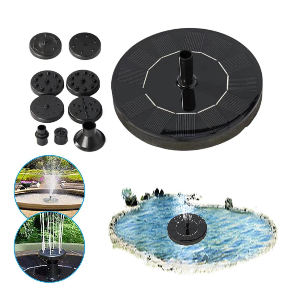 1.2W Solar Powered Water Fountain Pump Solar Fountain Pump Solar Powered Water Fountain for Bird Bath Garden Pond Pool Outdoor