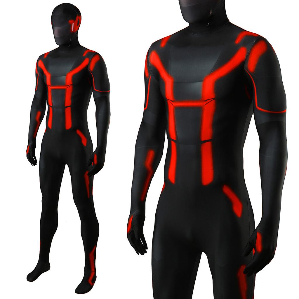 New Tron Ares Kids Cosplay Costume Movie Superhero Cosplay Tron Ares Jumpsuit Party Costumes for adult childre