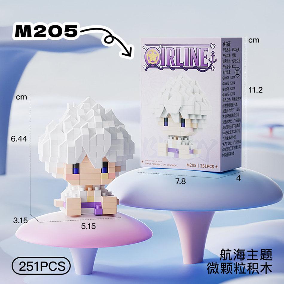 *Anime Building Block Chopper Buggy Assembly Micro Building Block Zoro Robin Character Model Mini Bricks Figure Toys For Gift