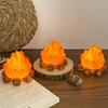 Flame Design LED Electronic Candle Lamp Cute Cartoon Bonfire Ambience Night Light Small Size Nordic Design Bonfire Lamp