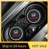 For Honda Car Anti Slip Coaster Anti-noise Water Cup Pad Cushion Car Goods For Honda Civic Fit Jazz Accord Pilot Passport Stepwg