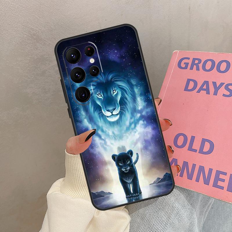 

Animal Lion Case For Samsung Galaxy S21 S22 S23 S24 S25 Ultra S9 S10 S25 Plus S20 FE S25 FE Cover Coque Galaxy S24Ultra