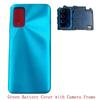 Back Cover For Xiaomi Redmi 9T Rear  Housing Battery Cover with Camera Frame Replacement Parts