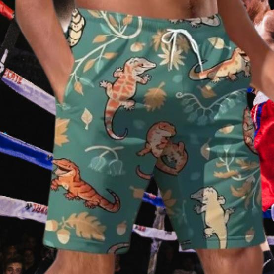 Tiger Head Muay Thai Boxing Kickboxing Shorts 3D Print Fighting Training Unisex Men Women Quick Dry Fitness Gym Sport Workout Casual Streetwear