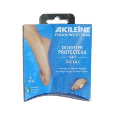 Doigtier protecteur - AKILEINE - Taille S - Protection ongles - Soulagement cors - Forme anatomique