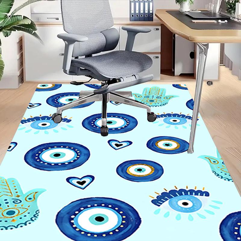 1 ks Fatimská ruka s okem zla Extra velký protiskluzový koberec na podlahu, Kancelář, rodina, ložnice, Studio - Velký koberec, Odolný materiál - K0328