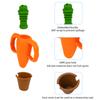 Carrot Shape Baby Teether Teething Toy Silicone Chew Toy Baby Fruit Feeder Pacifier Food Grade