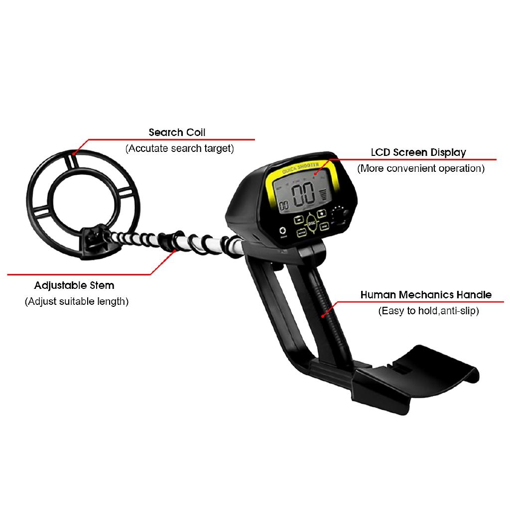 MD4060 Underground Metal Detector Gold Stud Finder Treasure Jewelry Digger Tool