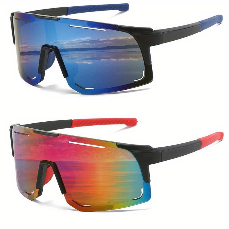 2 Pairs of Unisex Fashionable Glasses Classic Large Frame Design Lightweight and Durable Suitable for Sports and Activities