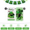 Seliem St. Patrick's Day Kitchen Dish Towels Set of 2, Lucky Clover Shamrock Green Hat Hand Towels Drying Baking Cooking Cloth, Plaid Check Farmhouse